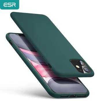 ESR-funda de goma de silicona líquida para iPhone, carcasa suave de Color Yippee a prueba de golpes para iPhone 11 Pro Max, 11 Pro 1