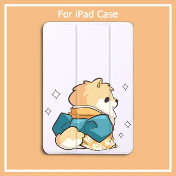 

For iPad Pro 11 2020 Case Cute Corgi Dog Tablet Smart Cover for iPad Air 2 Mini 1 2 3 4 5 Ipad 7th 2019 12.9 Pro Tablet Cases