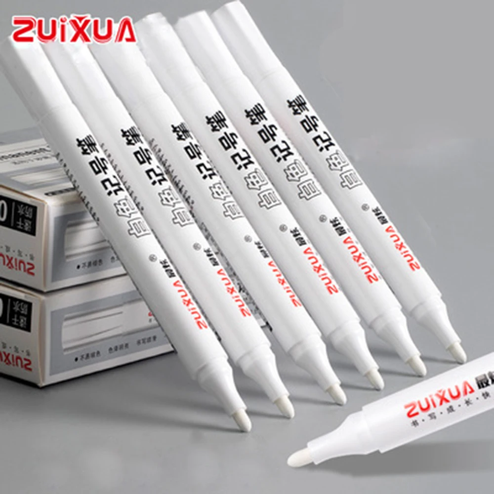 Permanent Marker Pen Oily Waterproof White