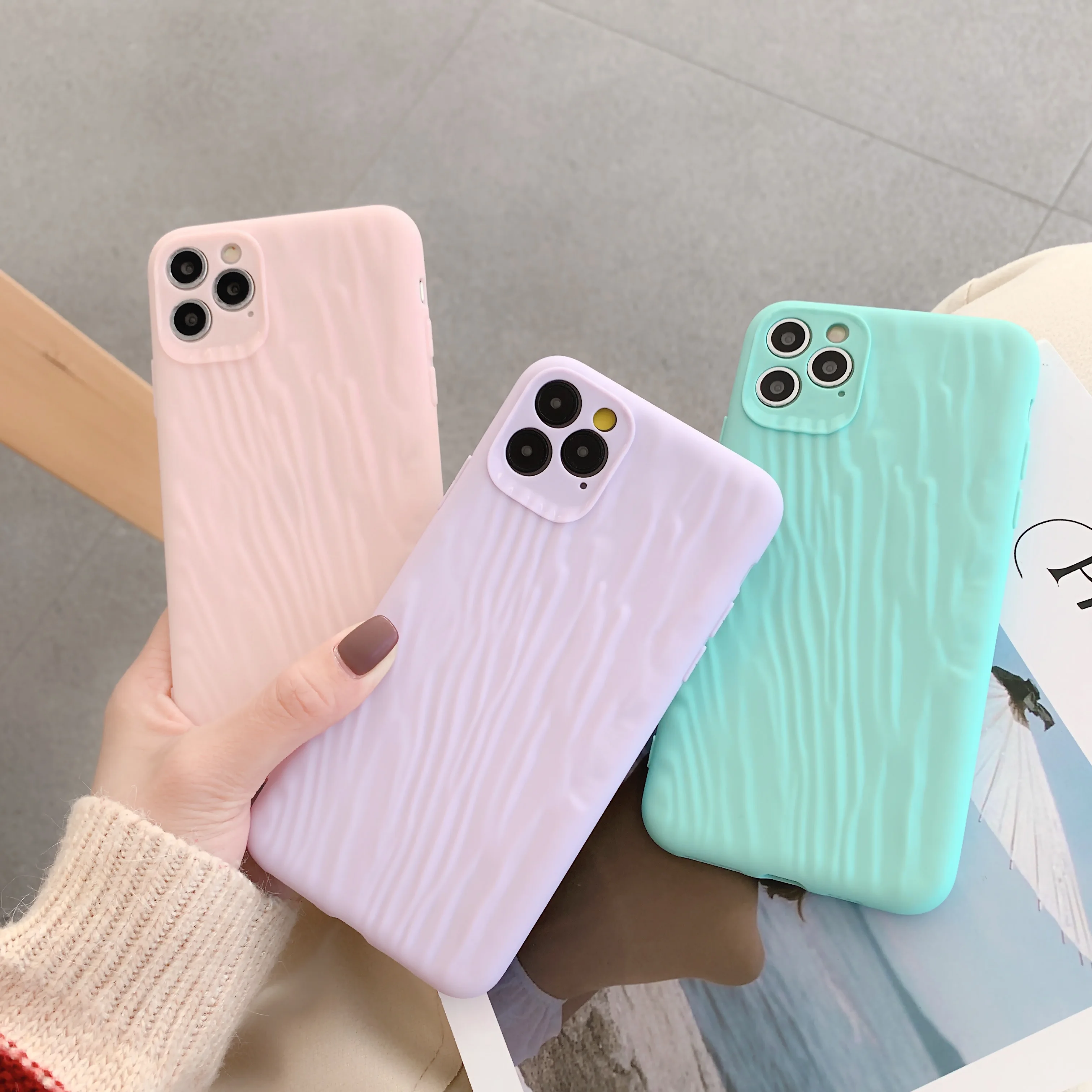 Роскошный чехол для iPhone 11 Pro X XR XS Max 7 8 6 6s карамельного цвета с зыбучей текстурой