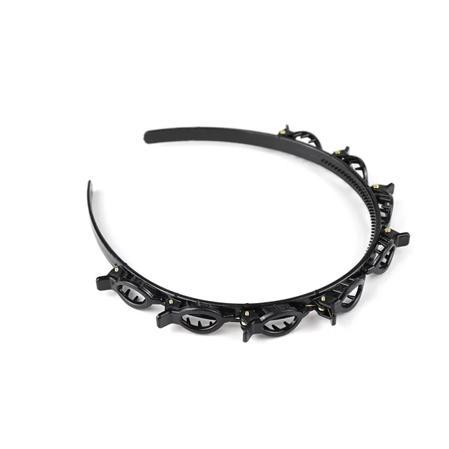 Double Bangs Hairstyle Hairpin Hairband Hair Decoration Clips Hoop Headbands for Women Barrettes Hairstyle Hair Accessories Black