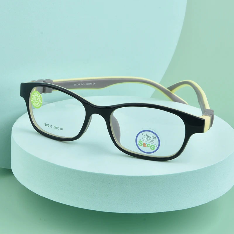 SECG Optical Children Glasses Frame eyeglasses frames eyeglass frames optical glasses TR90 Silicone Glasses Children Flexible Protective Kids Diopter Eyeglasses Rubber
