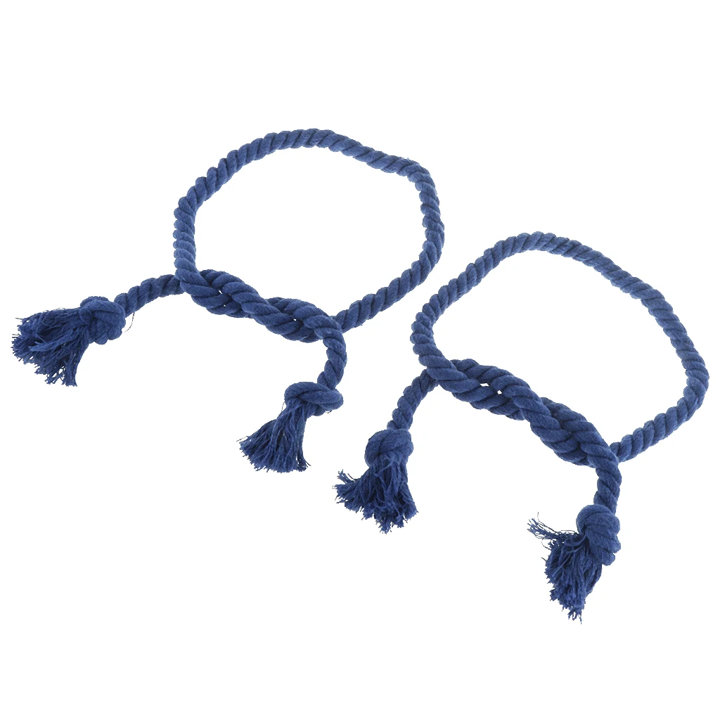Hand Weave Rope Tiebacks Holdbacks For Curtains Voile Nets Drapes Total Length - 86cm (2pcs Pack)