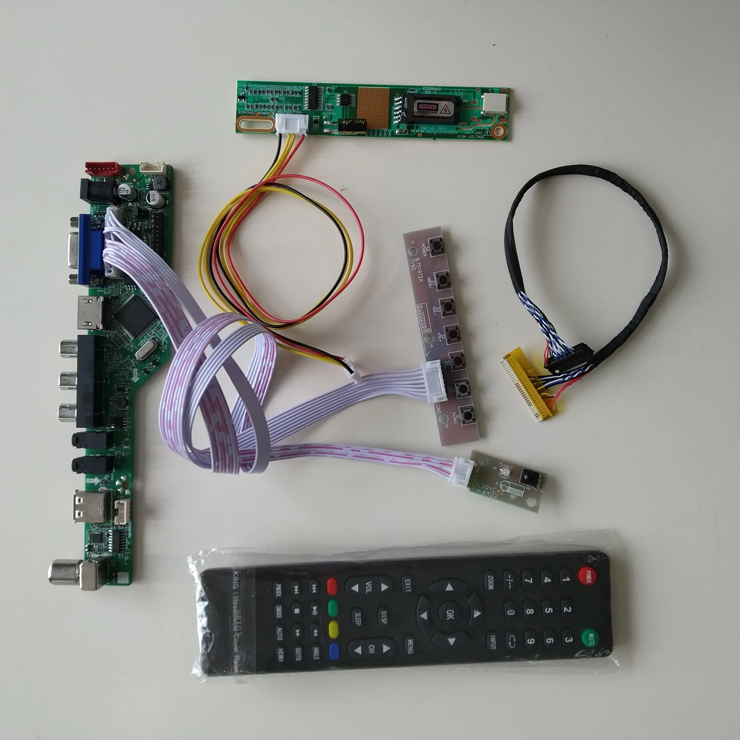 Placa Controladora de tv Hdmi-compatível av Vga Usb Lcd Cartão de Motorista Kit para Lp154wx4-tlc1 Tlc2 Tlc3 Tlc4 Tlc5 Tlc6 1280×800 Led Painel