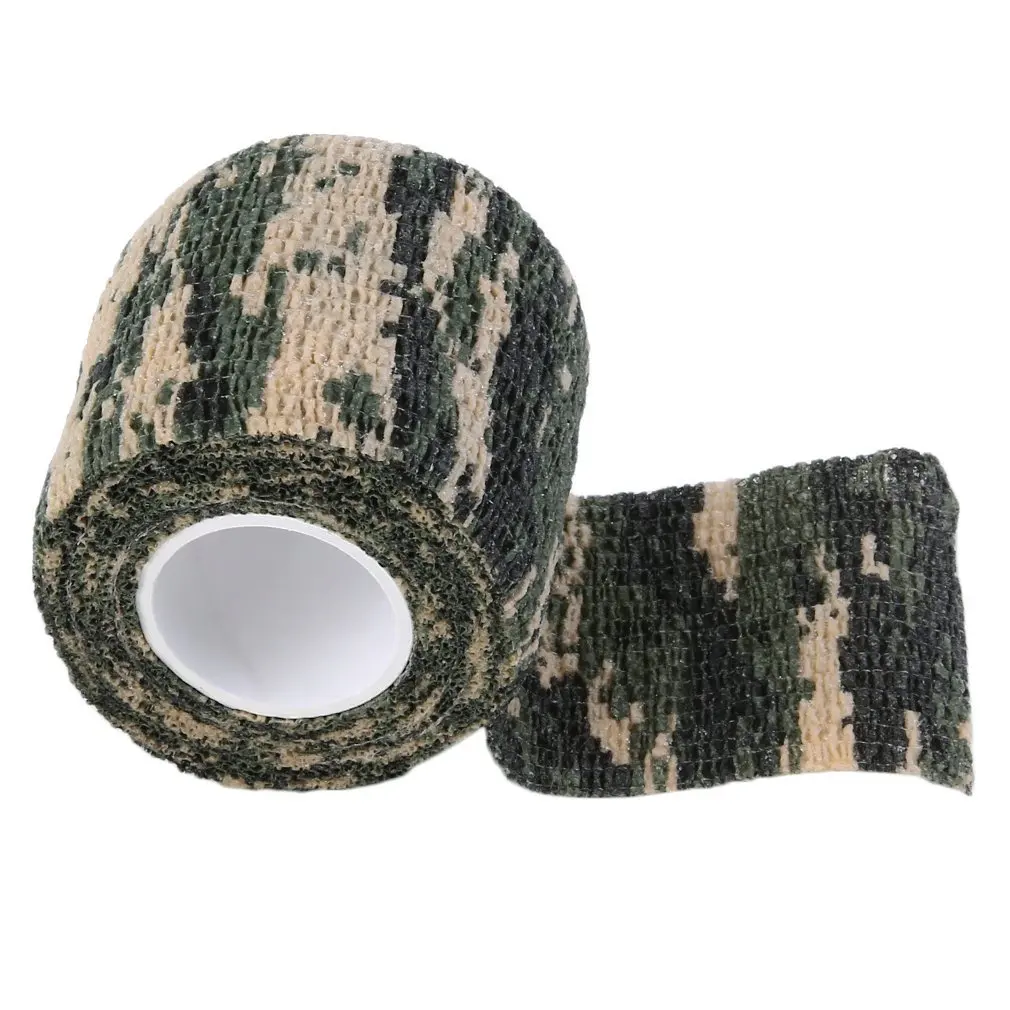 

Elastic Camouflage Waterproof Outdoor Hunt Camping Stealth Camo Wrap Tape Military Airsoft Paintball Stretch Bandage