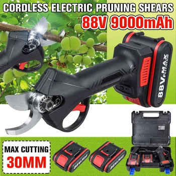 

88V Cordless Pruner Lithium-ion Pruning Shear Efficient Fruit Tree Bonsai Pruning Electric Tree Branches Cutter Landscaping