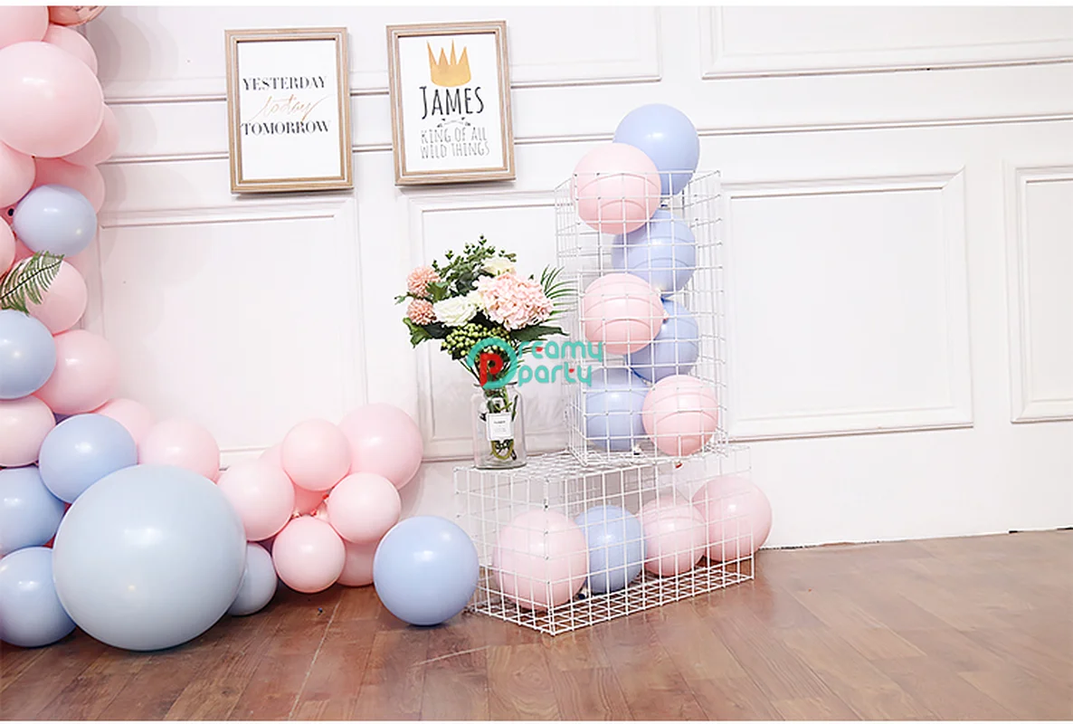 115 шт./компл. Макарон розовый шар комплект гирлянды 1" латекс Pinkx70 Bluex30 18" фольга из розового золота полоска для воздушных шаров в форме листьев вечерние Свадебный декор