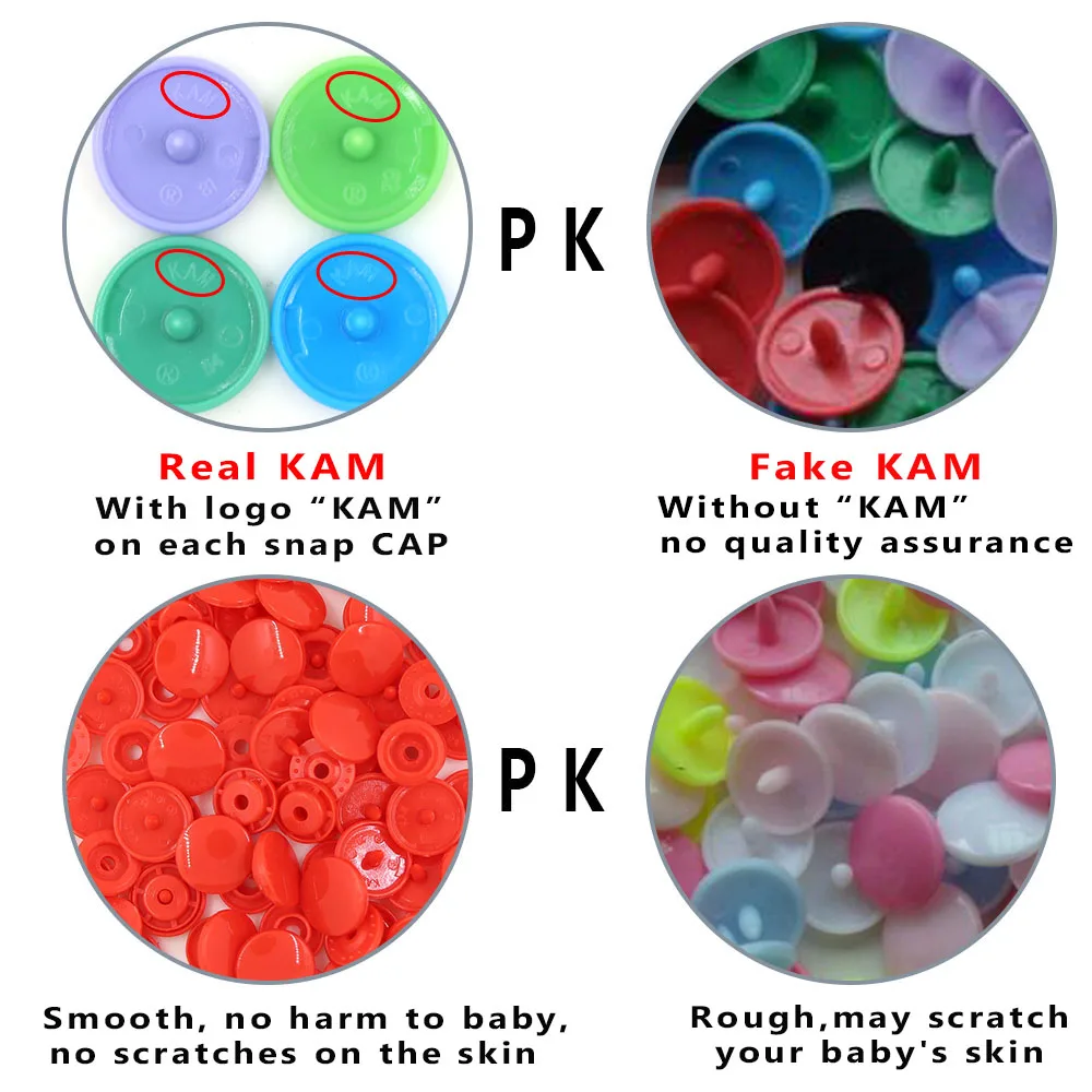 150Sets KAM Snap Button With Snaps Pliers T3/T5 Plastic Buttons For Clothes Bibs Rain Coat Press Stud Fasteners Sewing Crafts 4