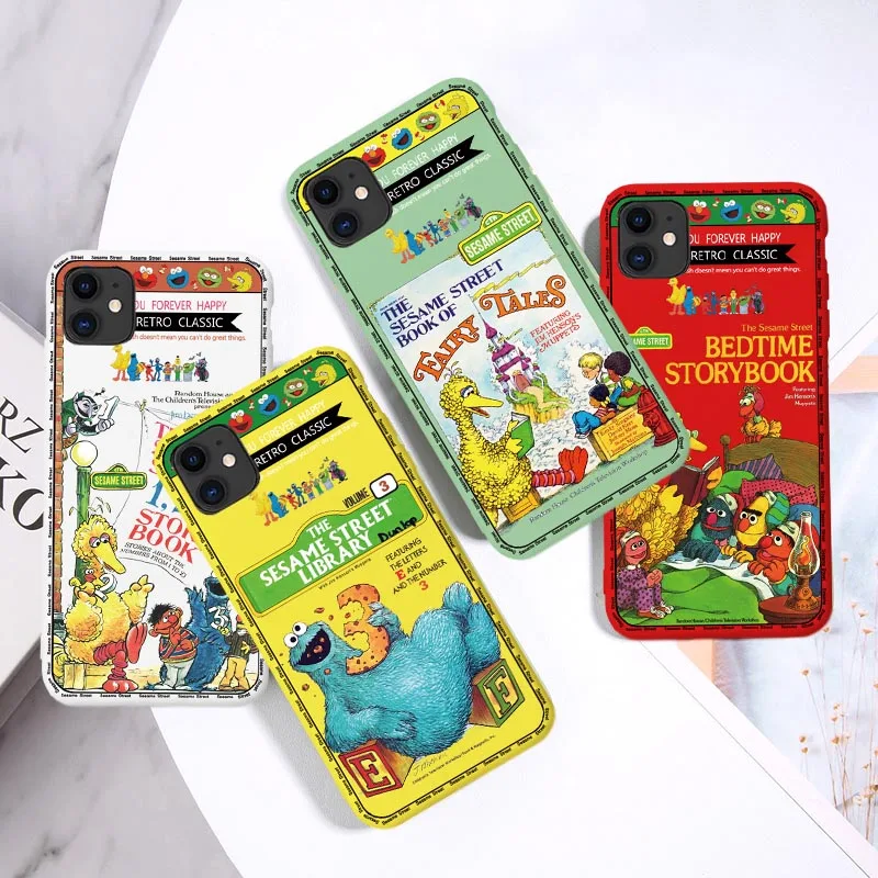 Cute Sesame cartoon Street Phone Case For iPhone 7 11 Pro Max XS MAX X XR 6 6s 8 Plus SE 2020 Colorful Soft Silicone Back Cover Cute Sesame cartoon Street Phone Case For iPhone 7 11 Pro Max XS MAX X XR 6 6s 8 Plus SE 2020 Colorful Soft Silicone Back Cover