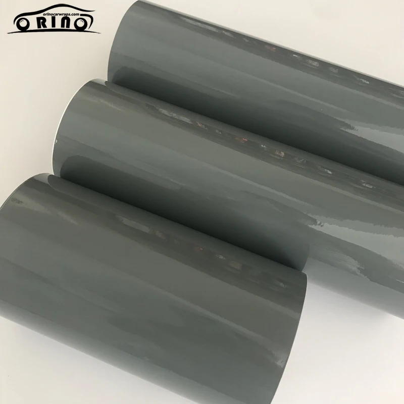Cement Gray Gloss Vinyl Wrap Sticker-5