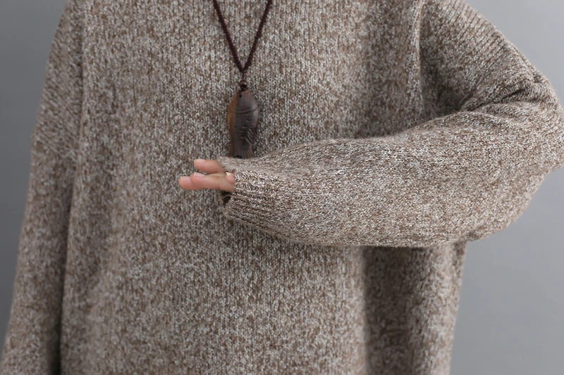 2 шт Набор размера плюс женский свитер наборы осень зима винтажный вязаный костюм большой размер свободный свитер с высоким воротом Длинные штаны