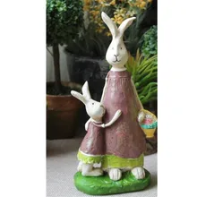 Открытый сад мультфильм кролик Творческий американский кантри кофе магазин дома гостиная сад Пейзаж украшения M3523