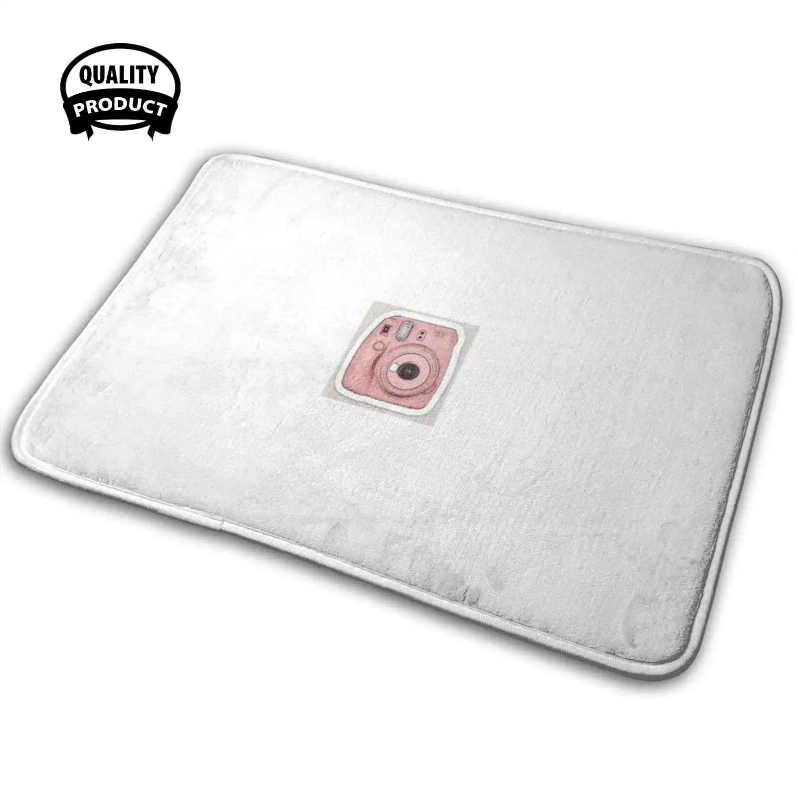 Polaroid Camera Decal 3D Soft Antiscivolo Tappeto Tappeto Cuscino Polaroid Camera Camera Polaroid Pink Camera Pink Camera Pink