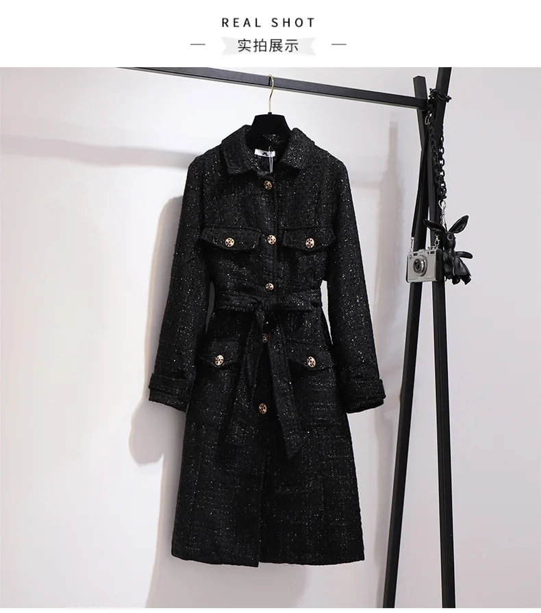 tweed trench coat