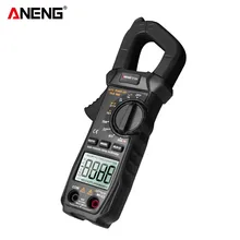 ANENG – multimètre numérique LCD ST209, pince à 6000 points, true RMS Amp, pince de courant DC/AC, testeur, voltmètre, plage automatique