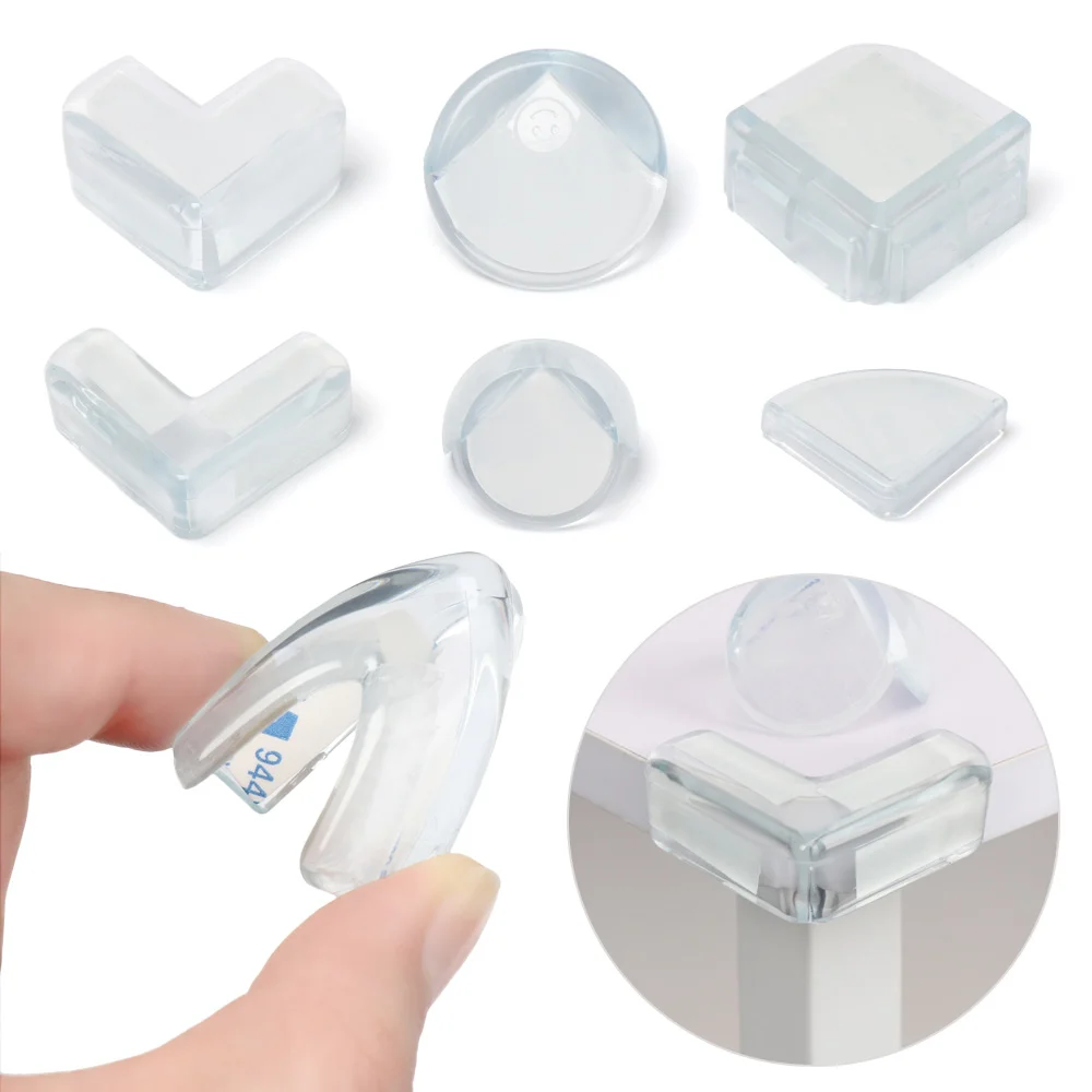4PCS Baby Corner Safe Protector Soft Silicone Table Desk Corner Guard Edge Protection Cover Children Anticollision silicone table corner protector table corner protector table edge protector furniture anti collision strip