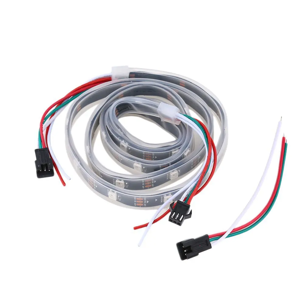 WS2812B 5050 RGB Светодиодная лента 1 м 30 LED индивидуальный адресуемый полосатый
