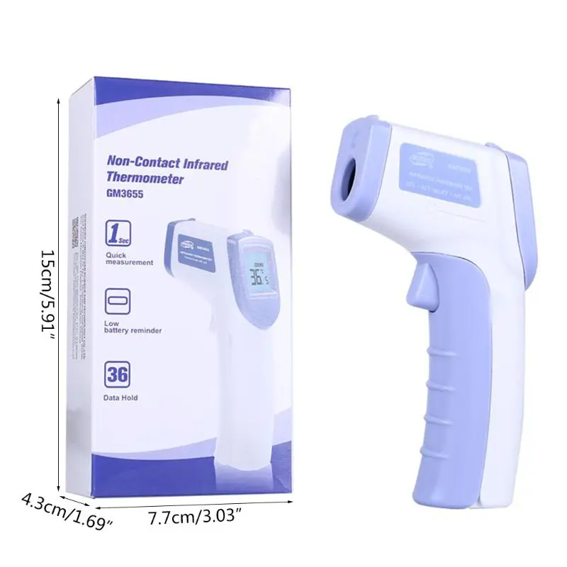 

Body Forehead Infrared Thermometer Non-Contact Temperature Thermometer for Kids Adult Body Fever Temperature Meter