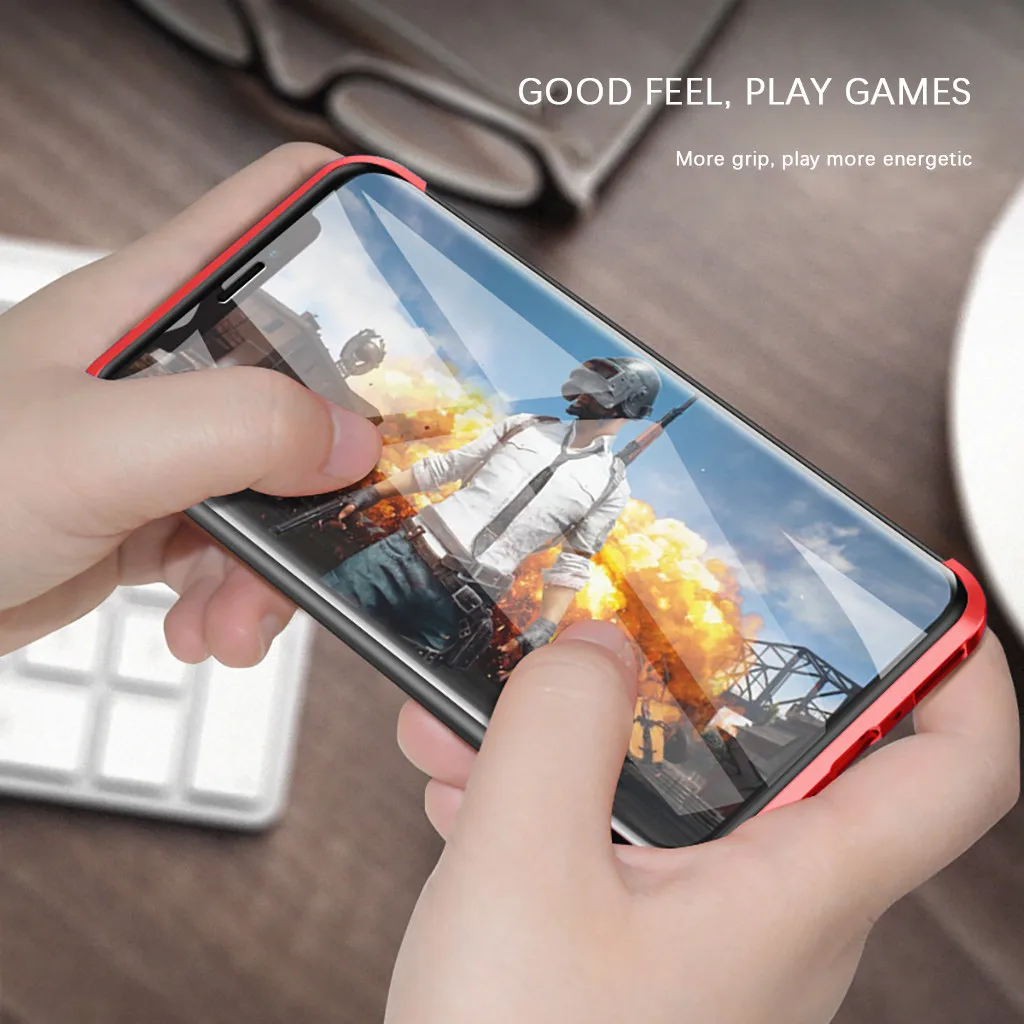 Luxury Hard Matte Cover For iPhone7P/8Plus Magnetic Adsorption & Clear Tempered Glass Back scratch-resistant Phone Case