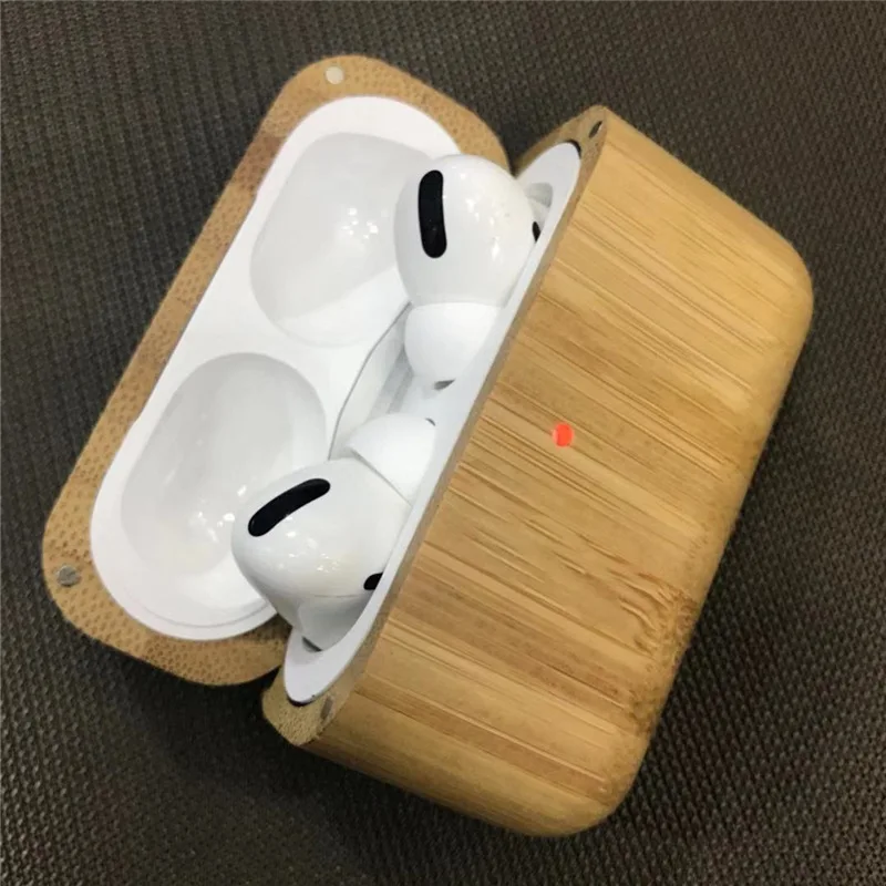 Деревянный зарядный чехол для Apple AirPods Pro, Жесткий Чехол, защитный твердый деревянный чехол, противоударный чехол для Airpods 3, аксессуары для наушников