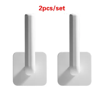 

2pcs/set bathroom Roll Paper Storage Organizing Toilet paper holder stand Hole-Free Paper Holder Tissue Rack Wall-Mounted Shelf