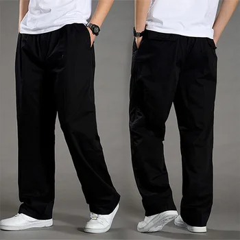 

Mens Pants Summer Cargo Pants Casual Pockets Full Trouser Plus Size 5XL 6XL Fashion Loose Baggy Joger Worker Male Safari Style
