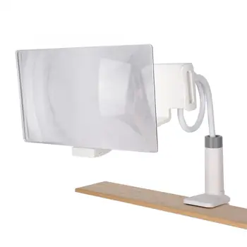 

12 Inch White Lazy Bracket HD Mobile Phone Screen Amplifier Innovative Adjustable Desktop Holder