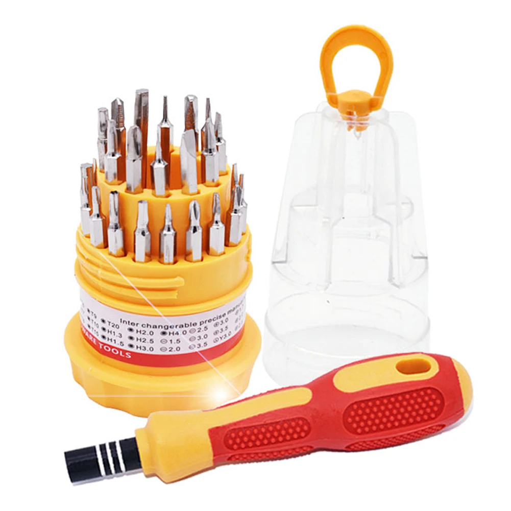 

Multi Screwdriver Set 31 in 1 Torx Screwdriver Repair Tool Household Set Worldwide Hand Tools For Watch Cellphone Reapiring