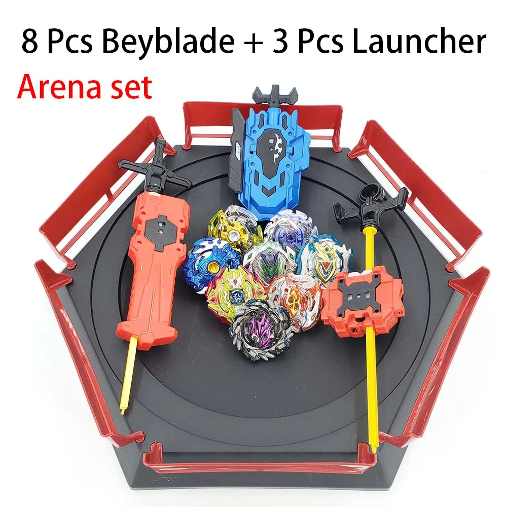 Новинка Beyblade Burst GT bey Blade игрушка из металла Funsion Bayblades набор коробка для хранения с пусковой пластиковой коробкой игрушки для детей - Цвет: 7-ZDP-PT-11PCS