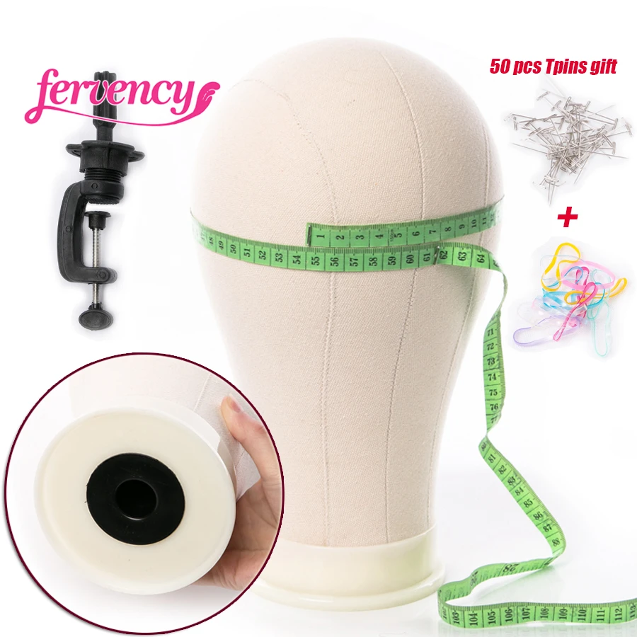 

Fervency Display Styling Mannequin Manikin Head Wig Stand Free Get T Needle Holder Training Mannequin Head Canvas Block Head