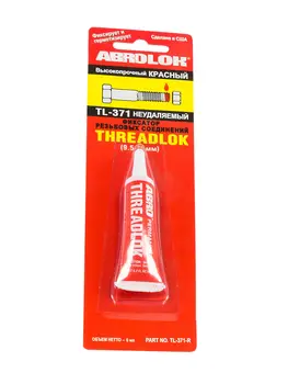 

Sealant threaded red, non-removable, 6 ml, Abro tl-371