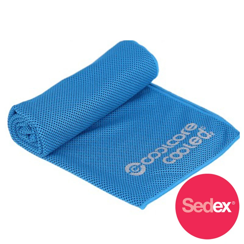 Sky Blue Sports Quick-drying Towel 7 Color Portable Fast Cooling Cold Sense Towels Outdoor Fitness Yoga Swimming - Цвет: Sky Blue