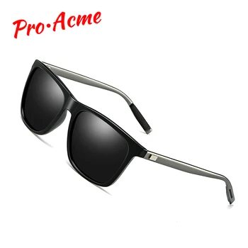 

Pro Acme Aluminum Magnesium Polarized Sunglasses Men Square Sun Glasses for Men Male Black Eyewear zonnebril heren UV400 PC1453