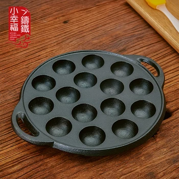

Japanese cast iron pan takoyaki egg mold coating non stick pot stone layer frying pan bean cake meatball food mould thickening