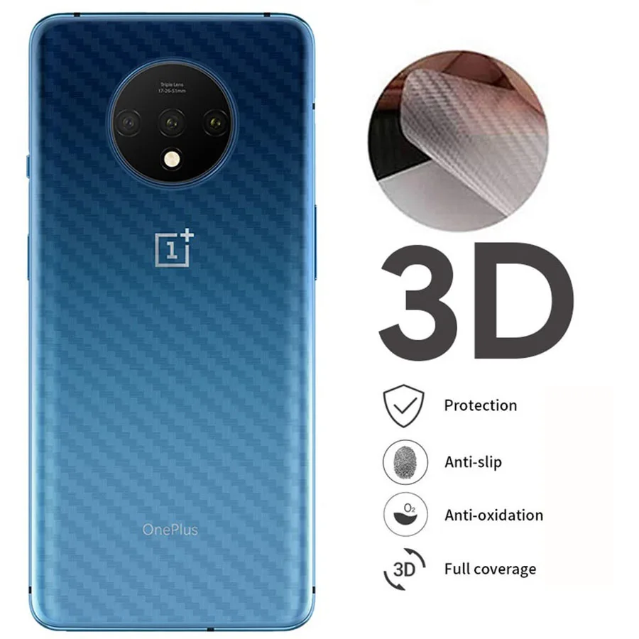 10 шт. 3D защита для экрана из углеродного волокна OnePlus 8T 7T 7 8 Pro задняя наклейка
