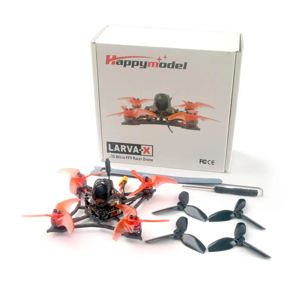 Happymodel Larva X 100 мм Crazybee F4 PRO V3.0 2-3S 2,5 дюймов AIO FPV гоночный Дрон BNF с камерой Runcam Nano2