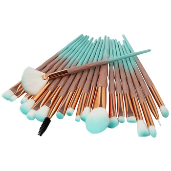 

20Pcs Diamond Makeup Brushes Set Powder Foundation Blush Blending Eye shadow Lip Cosmetic Beauty Make Up Brush Tool Kit