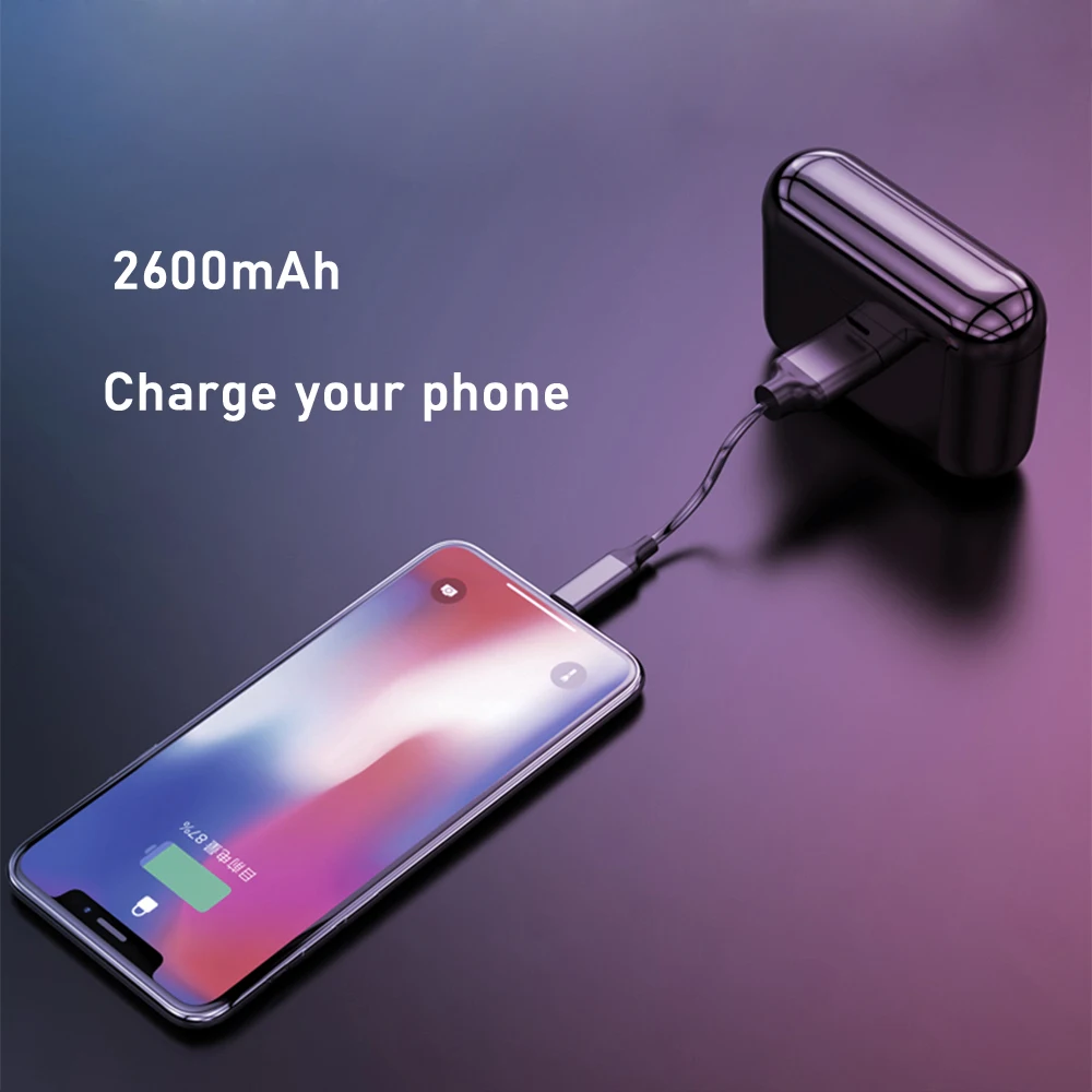 Беспроводные наушники YUNAO A2 Bluetooth 5 0 водонепроницаемые спортивные с зарядным