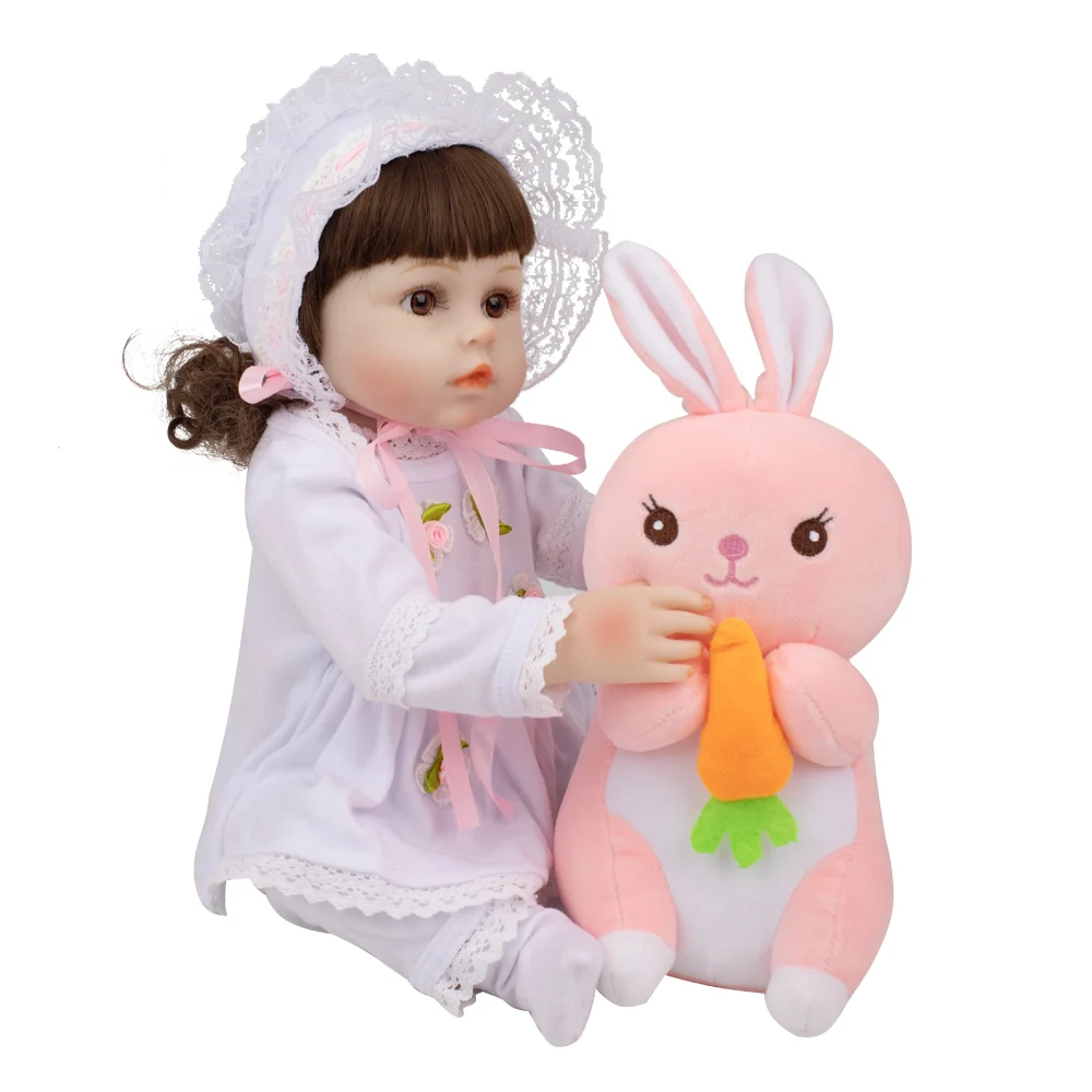 48 см Мода Bebe Reborn Baby Doll силикон полное тело Реалистичная принцесса девочка кукла с
