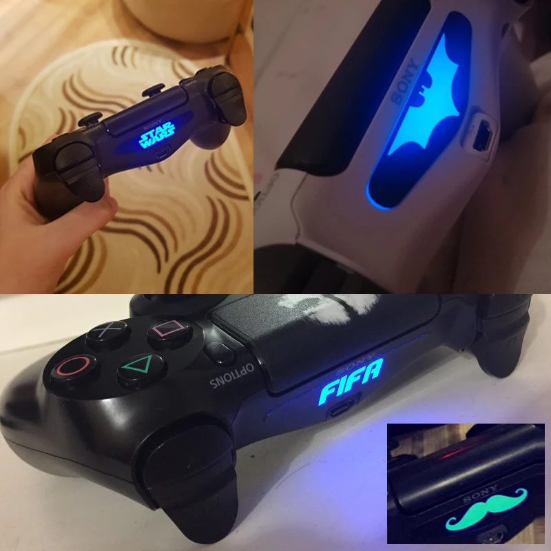 Fashion-Custom-2-PCS-Game-Light-Bar-Vinyl-Stickers-Decal-Led-Lightbar-Cover-For-Playstation-Dualshock (2)