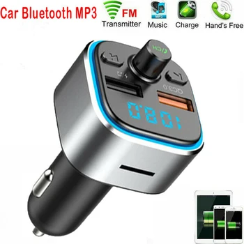 

12V-24V 20HZ-15KHZ Car Wireless Bluetooth FM Transmitter MP3 Radio Hands-free Player USB Charger Replacement Accessories