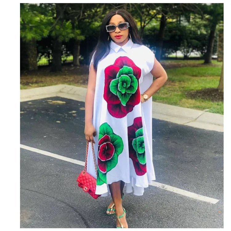 

African Dresses For Women African Clothes Africa Dress Print Dashiki Ladies Clothing Ankara Plus Size Africa Women Dress