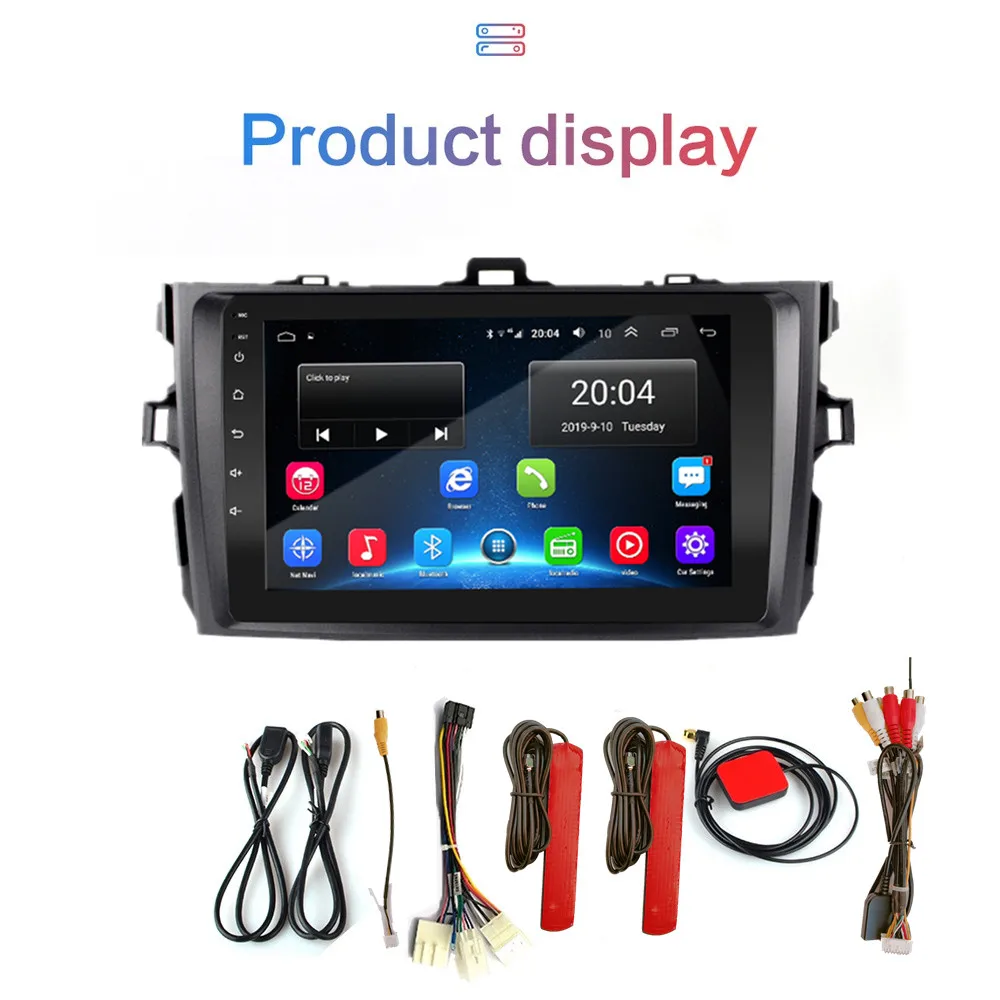 2 din Android 8.1GO для Toyota Corolla E140/150 2006-2013 автомобильный навигационный видео мультимедийный плеер Автомобильный Радио 2.5HD 4G wifi SIM