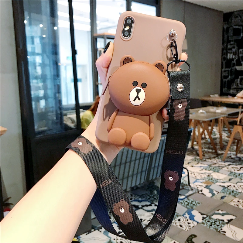 Для samsung S10 S8 S9 Note 8, 9, 10, плюс A20 20 50 70, 80, J4 J6 J8 Чехол кошелек динозавр Медведь стежка Мягкий чехол из ТПУ с принтом" - Цвет: 6