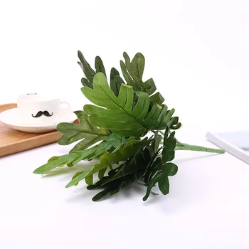 

artificial plants 9 Spring Rain Leaf Plant Wall Greenery planting Wall Grass fake grass fake Plants artificial grass leaves