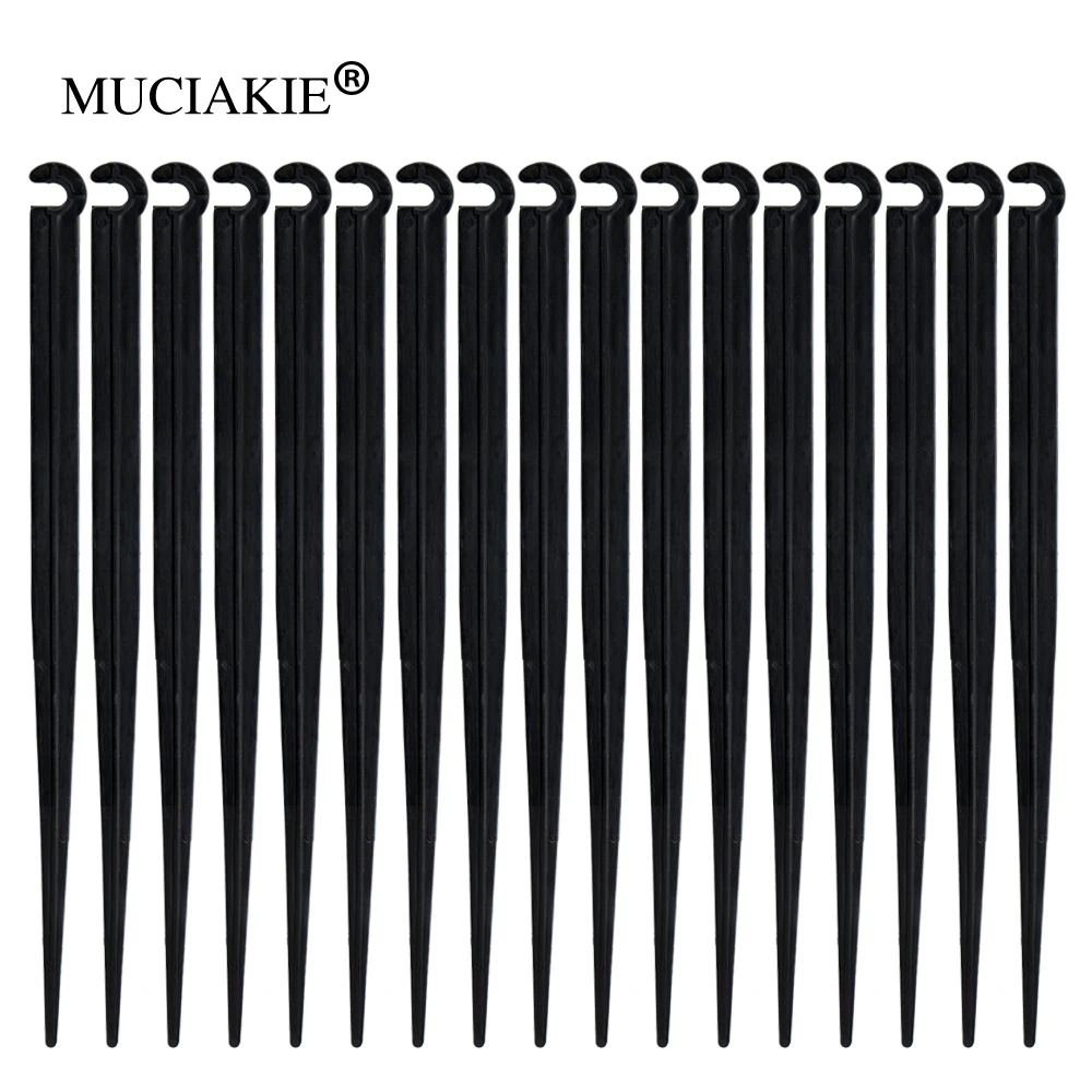 MUCIAKIE 50 шт. 20 см 1/4 дюймовый шланг кронштейн для сада 4/7 мм капельного полива и
