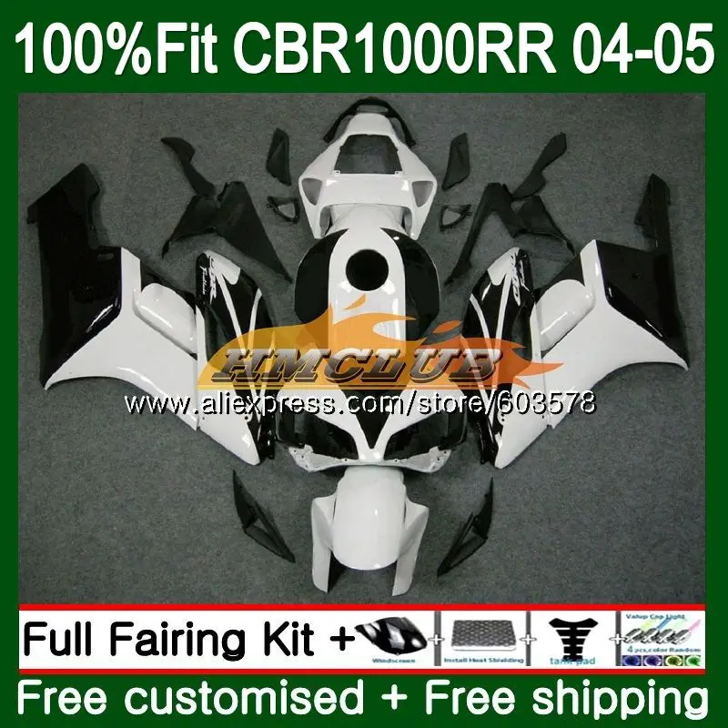 Инъекции для HONDA CBR 1000RR CBR1000 RR 2004 2005 OEM тела 81CL. 50 белый черный CBR 1000 RR CBR1000RR 04 05 Fit обтекатели