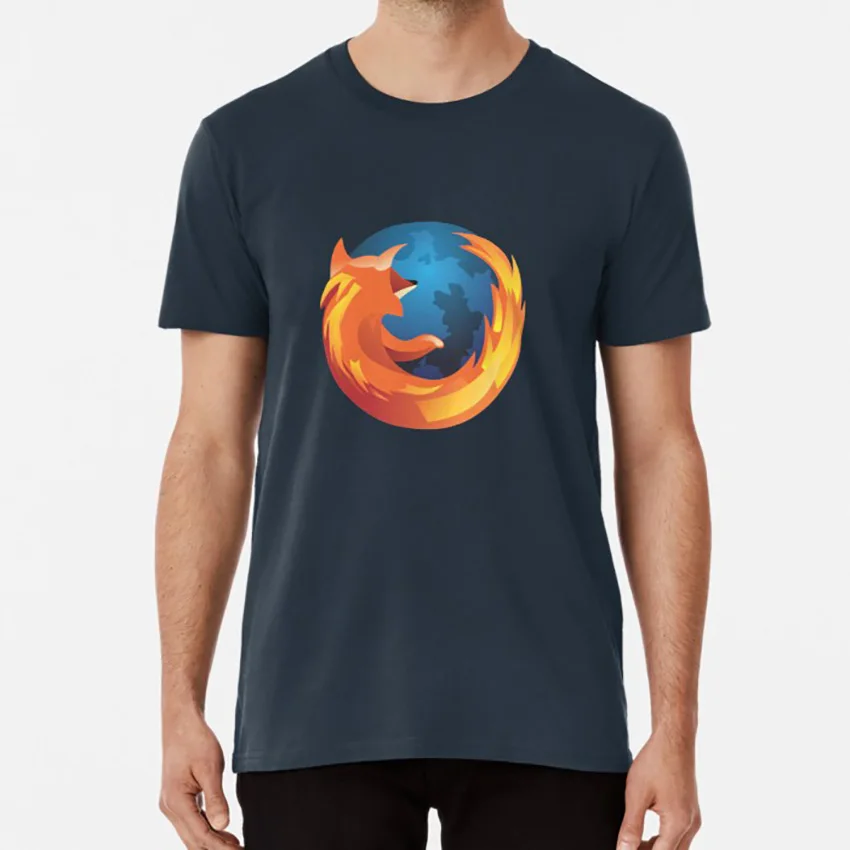 Mozilla, товары из лисы, футболка, mozilla, Firefox, mozilla, firefox, подарок, mozilla, firefox, mozilla, Mozilla, firefox - Цвет: Тёмно-синий