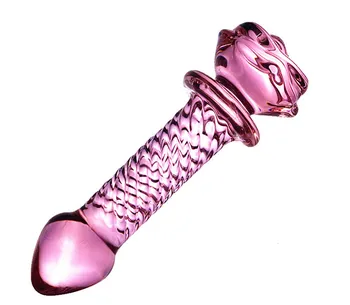 Crystal Rose Penis Glass Men's Women's G-spot Anal Anal Plug Beads Masturbation Erotic Expander Adult Sex Toy Products Prostate 6