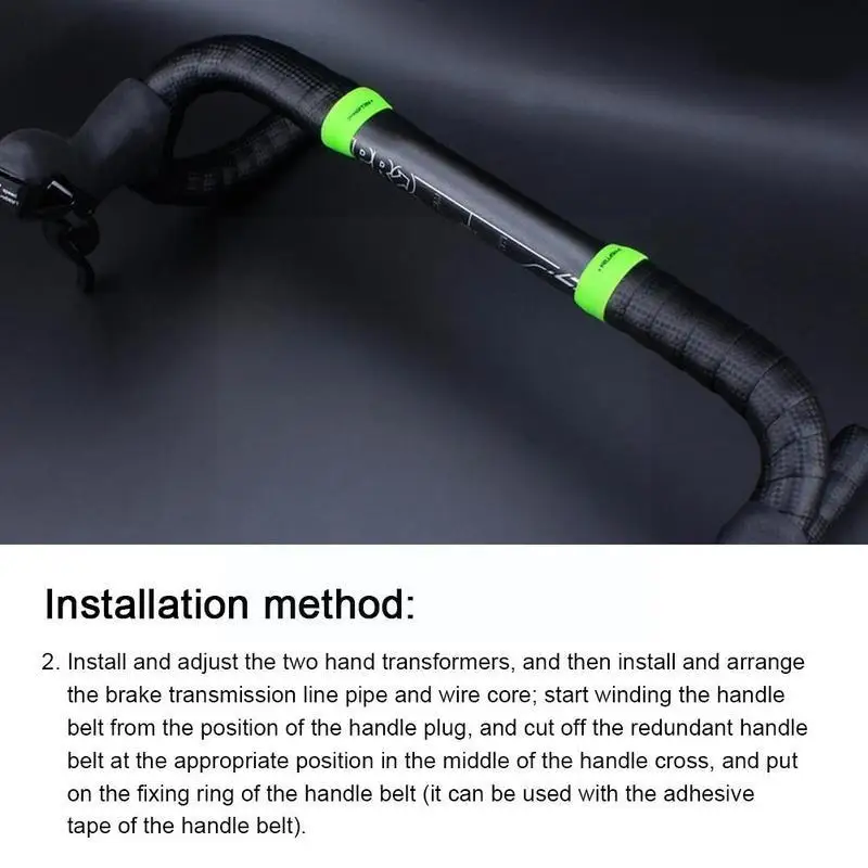 Anti-skip Bicycle Handlebar Tape Road Bike Fixing Belt Sleeve Winding Waterproof Strap Pcover Plug Bar Bend Sleeve Non K1R2